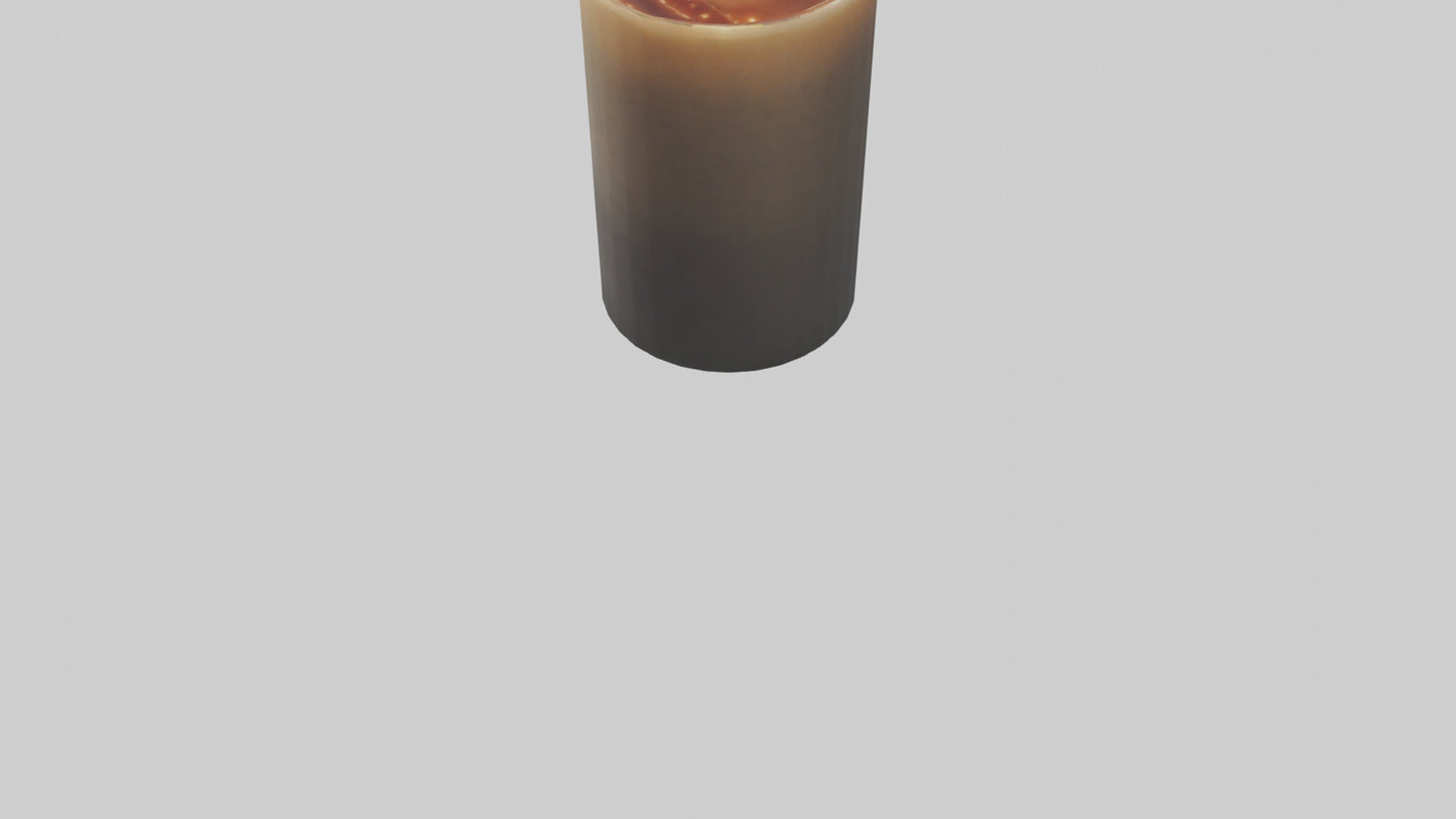 3D model Decorative Candle model VR / AR / low-poly