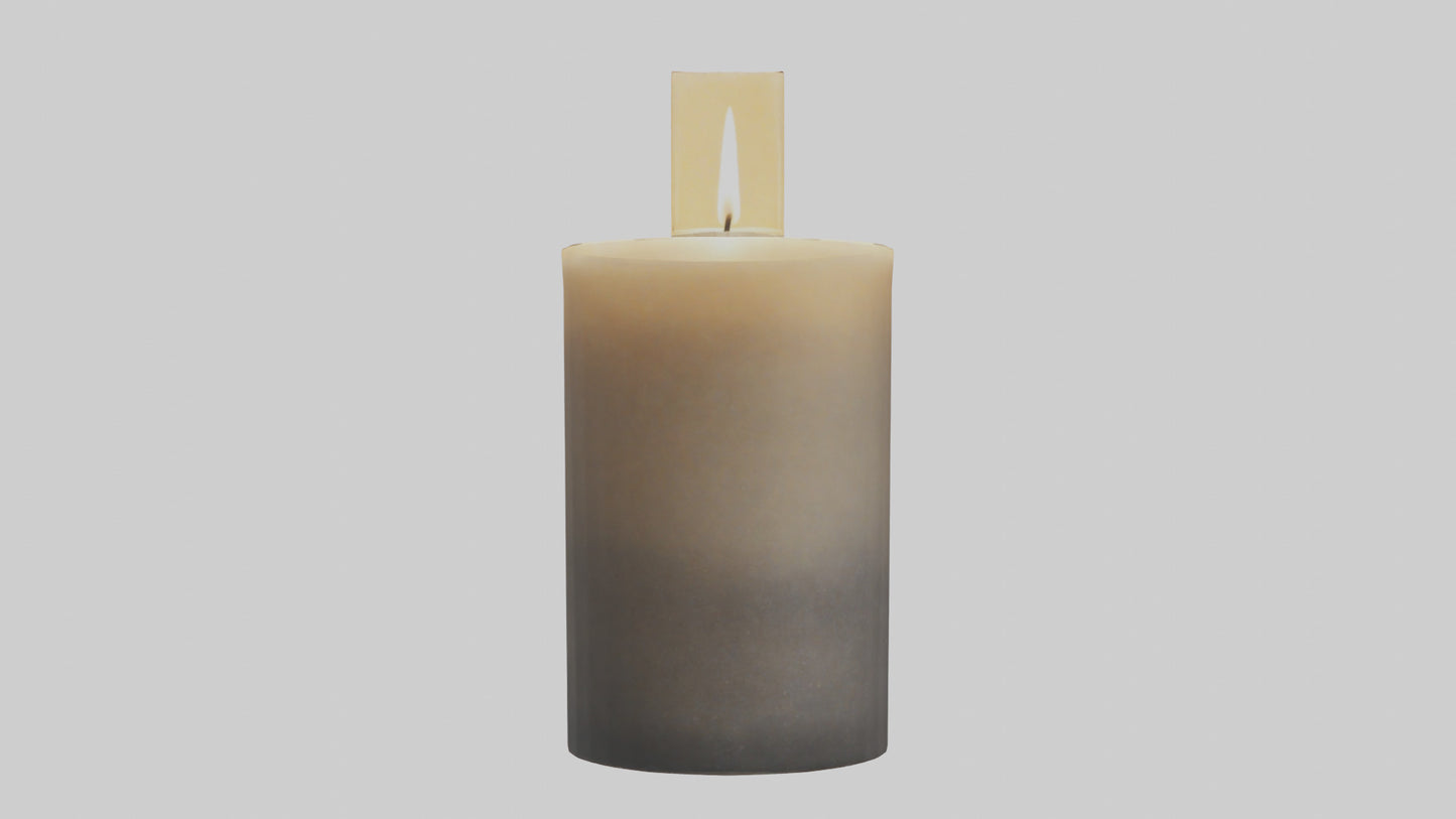 3D model Decorative Candle model VR / AR / low-poly