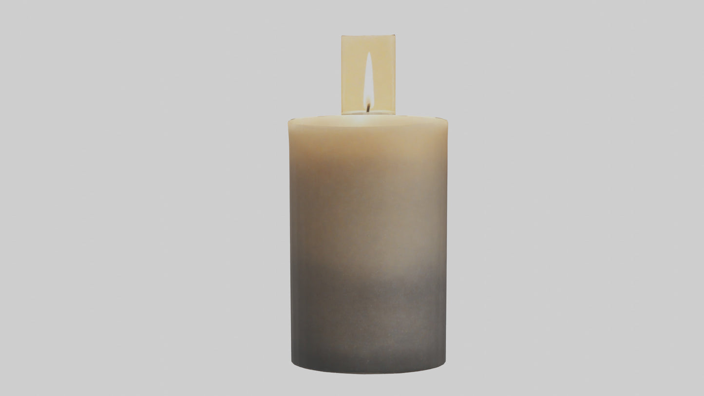 3D model Decorative Candle model VR / AR / low-poly
