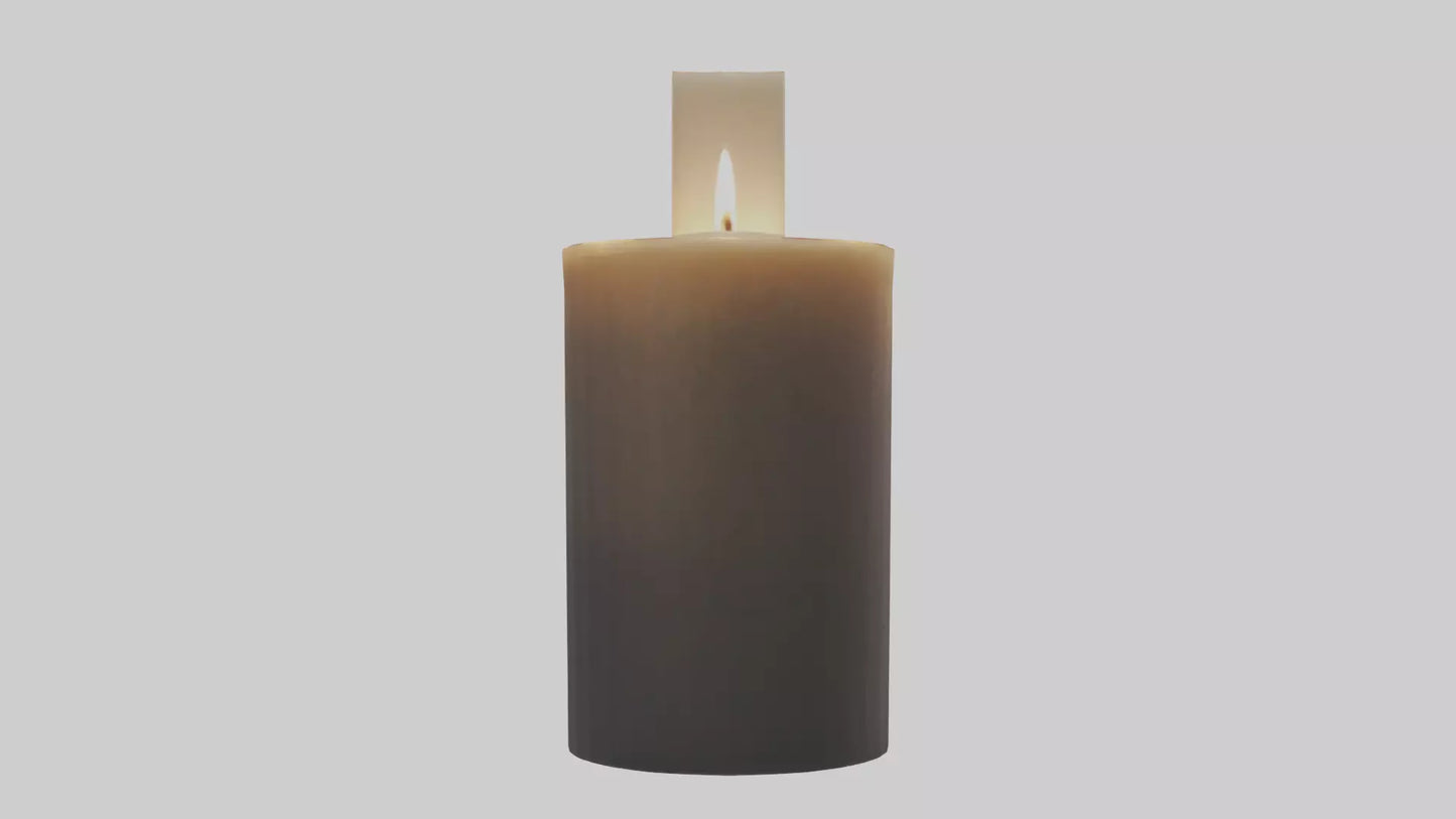 3D model Decorative Candle model VR / AR / low-poly