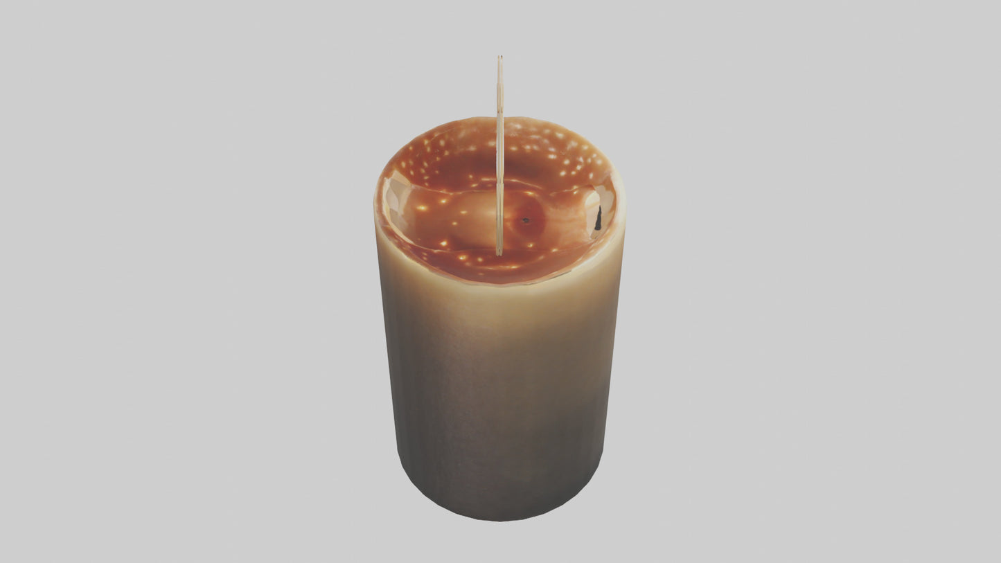3D model Decorative Candle model VR / AR / low-poly