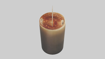 3D model Decorative Candle model VR / AR / low-poly