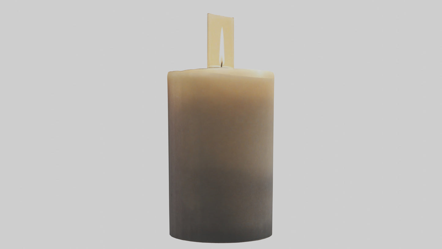3D model Decorative Candle model VR / AR / low-poly