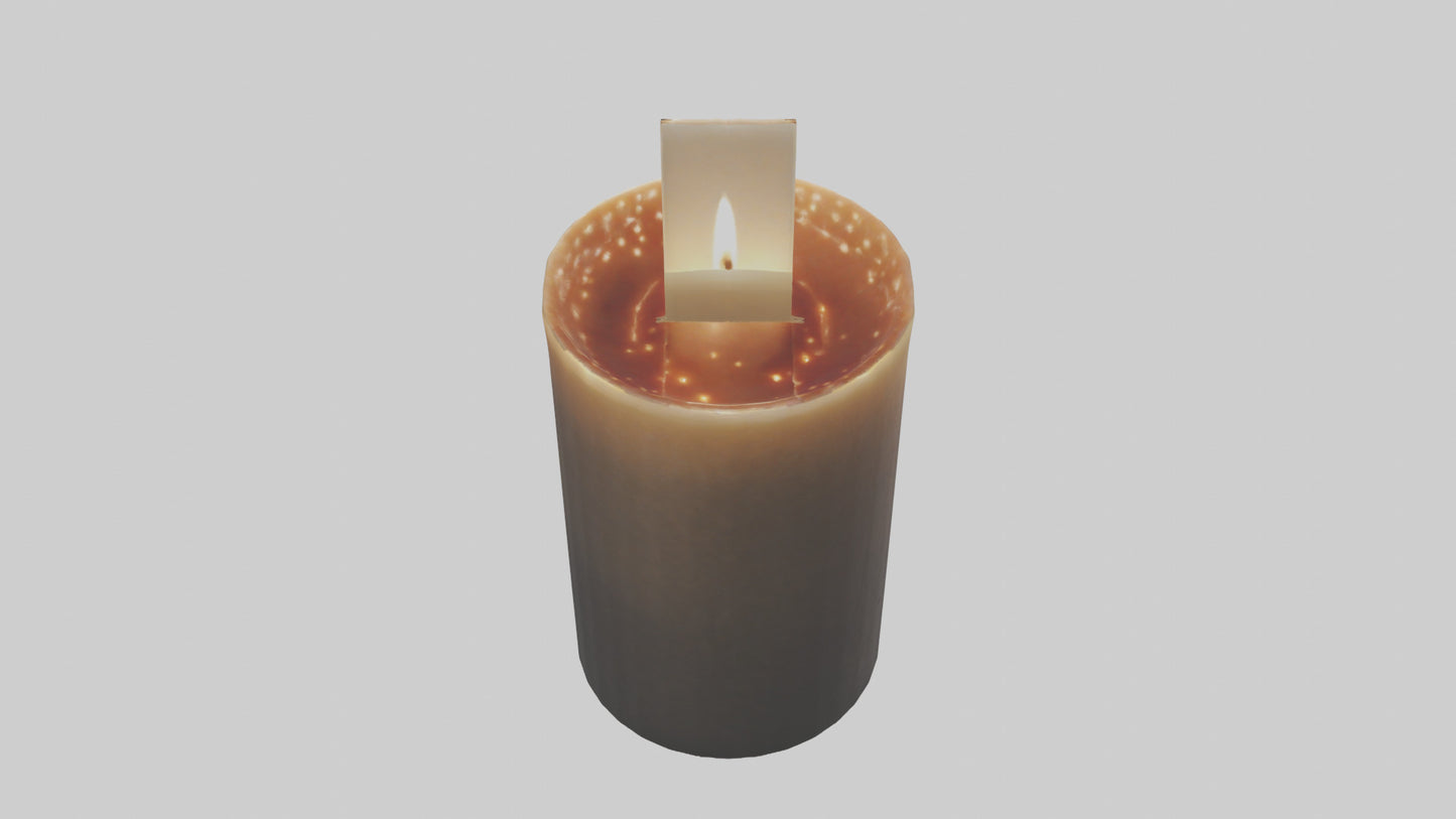 3D model Decorative Candle model VR / AR / low-poly