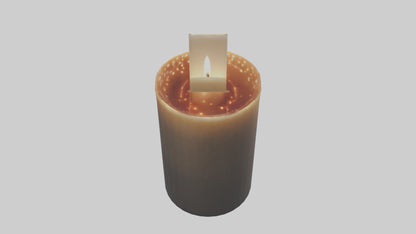 3D model Decorative Candle model VR / AR / low-poly