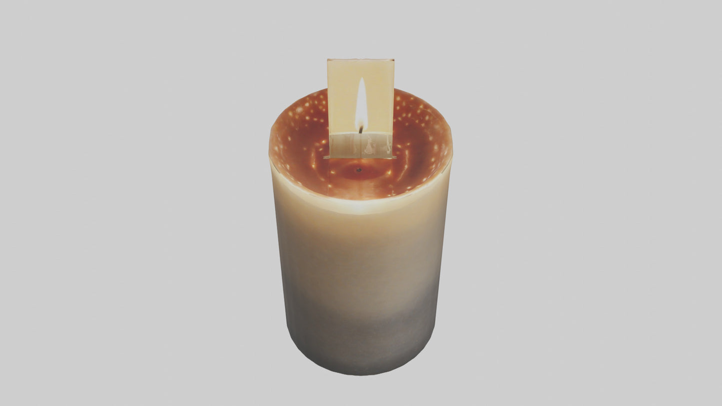 3D model Decorative Candle model VR / AR / low-poly