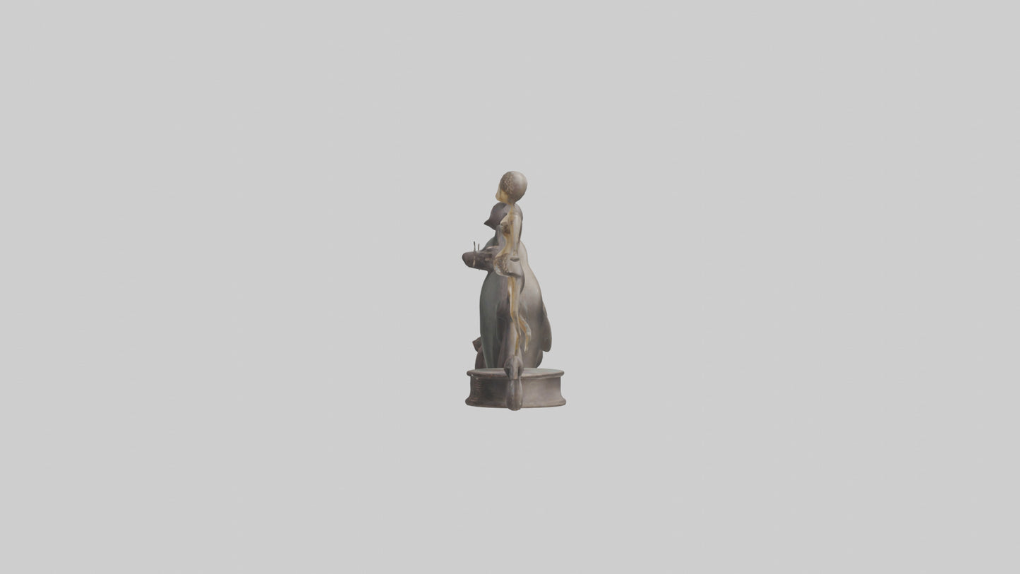 Decorative Figurines model VR / AR / low-poly