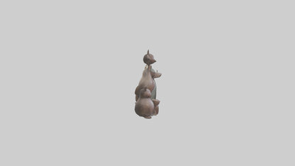 Decorative Figurines model VR / AR / low-poly
