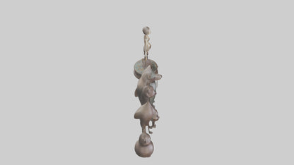Decorative Figurines model VR / AR / low-poly