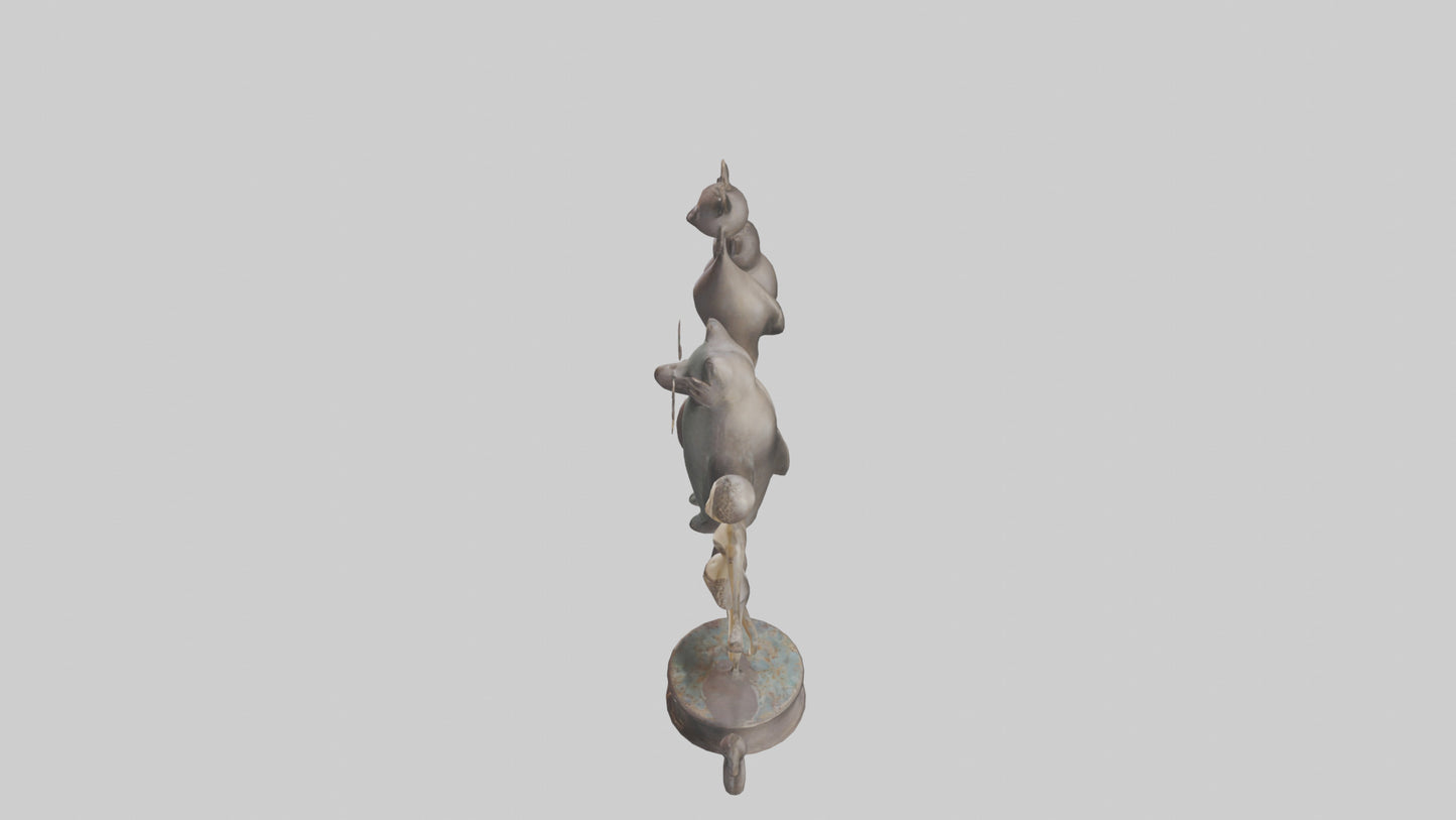 Decorative Figurines model VR / AR / low-poly