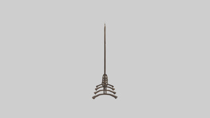 Decorative folding screen model VR / AR / low-poly