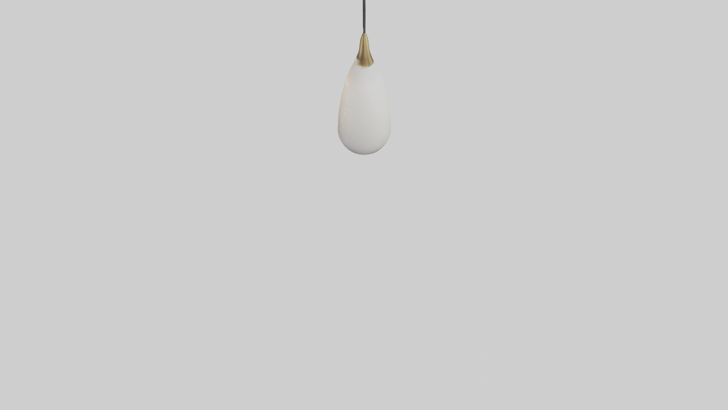 Decorative pendant light model VR / AR / low-poly