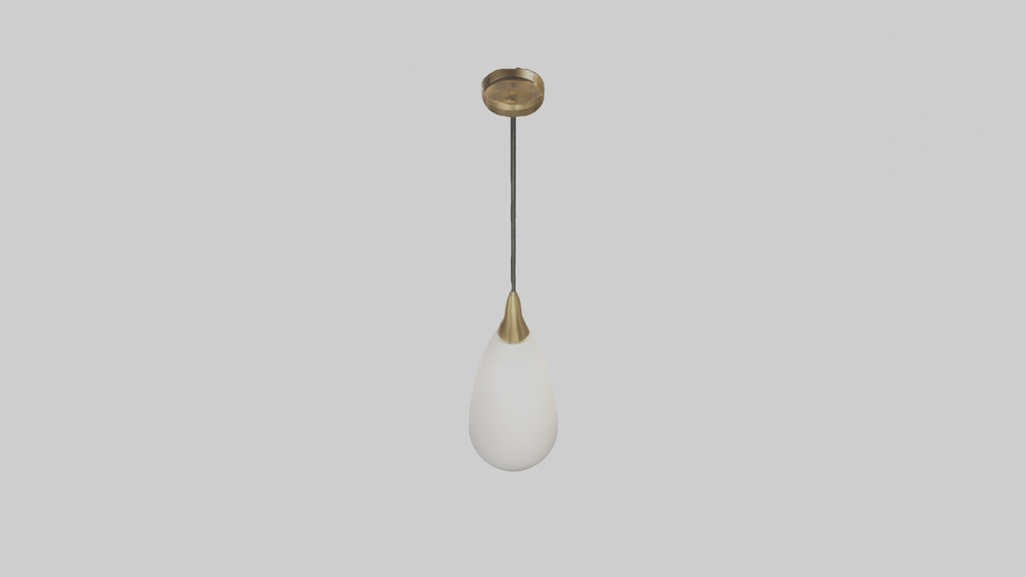Decorative pendant light model VR / AR / low-poly