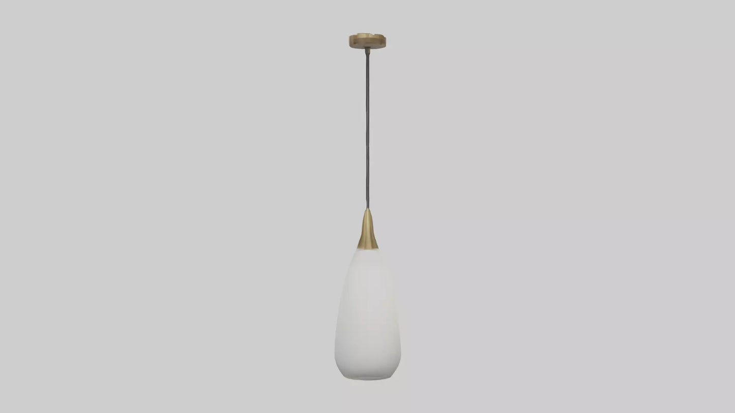 Decorative pendant light model VR / AR / low-poly