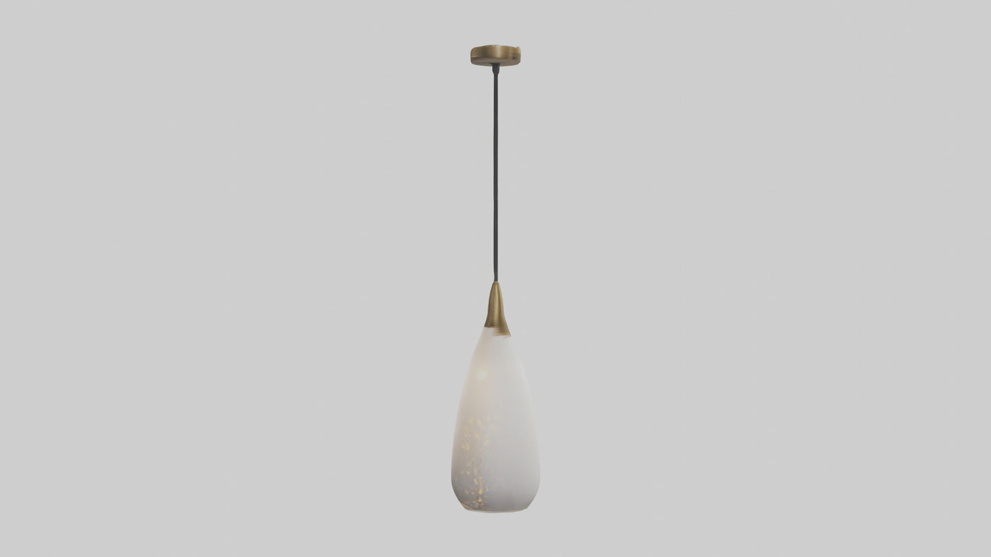 Decorative pendant light model VR / AR / low-poly