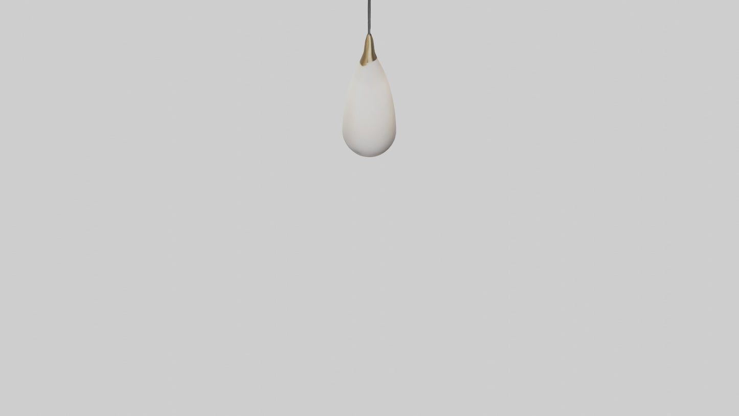Decorative pendant light model VR / AR / low-poly