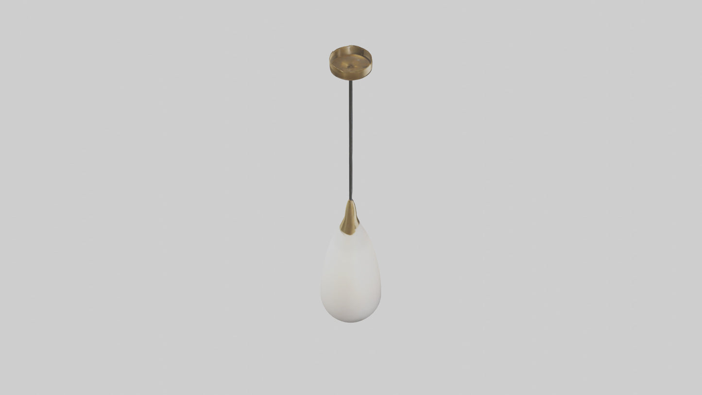 Decorative pendant light model VR / AR / low-poly