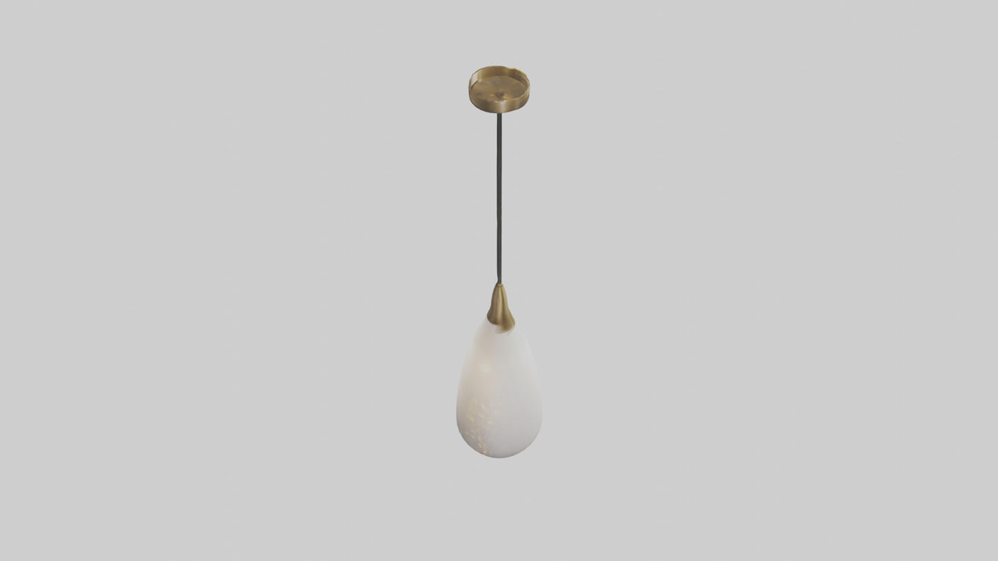 Decorative pendant light model VR / AR / low-poly
