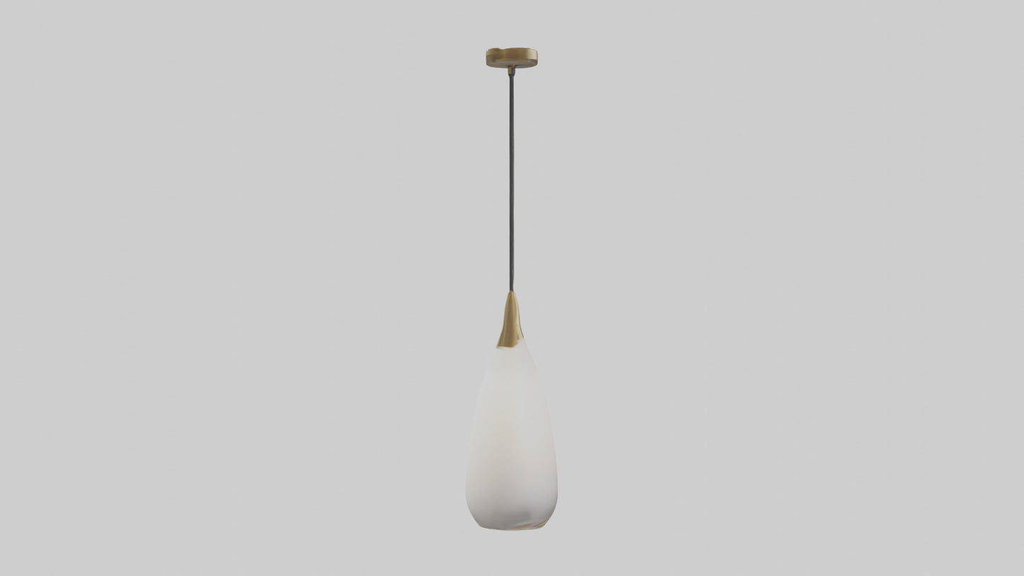 Decorative pendant light model VR / AR / low-poly
