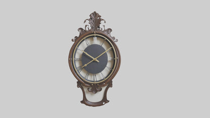 Decorative Wall Clock model VR / AR / low-poly