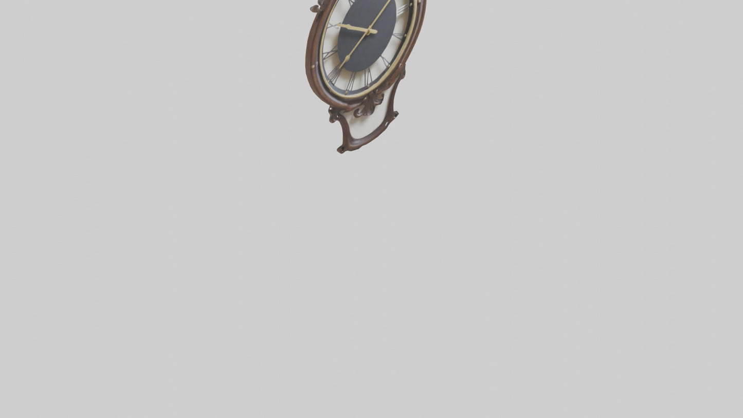 Decorative Wall Clock model VR / AR / low-poly