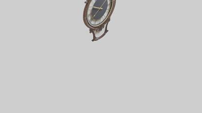 Decorative Wall Clock model VR / AR / low-poly