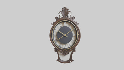 Decorative Wall Clock model VR / AR / low-poly