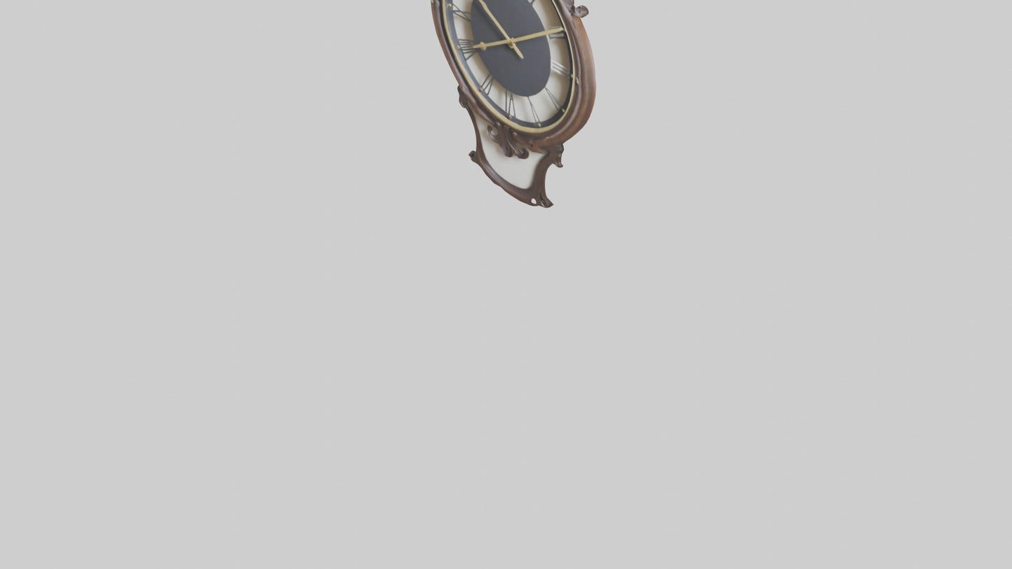 Decorative Wall Clock model VR / AR / low-poly