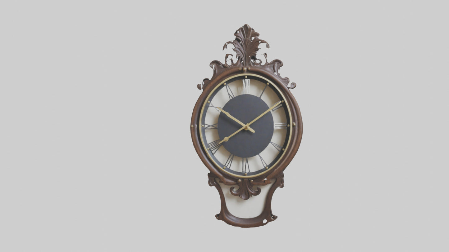 Decorative Wall Clock model VR / AR / low-poly