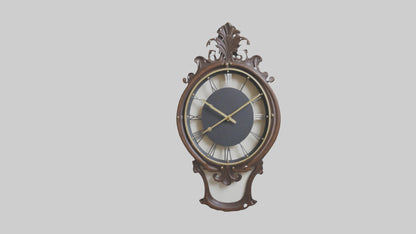 Decorative Wall Clock model VR / AR / low-poly