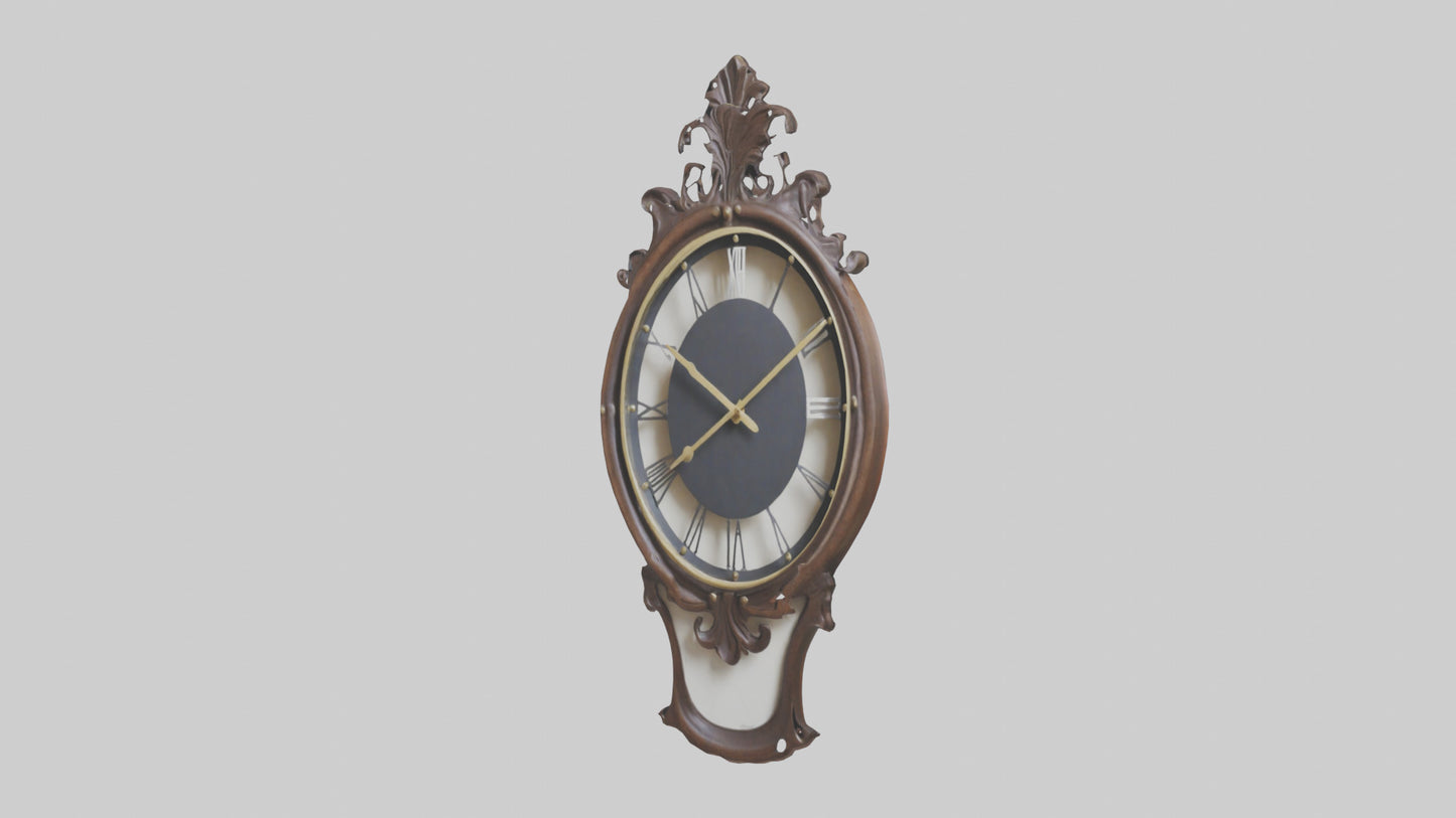 Decorative Wall Clock model VR / AR / low-poly