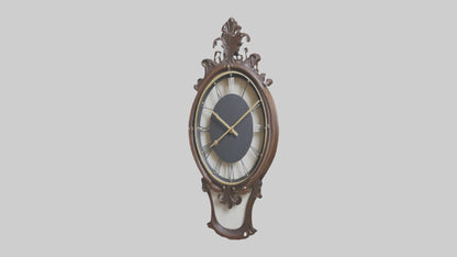Decorative Wall Clock model VR / AR / low-poly