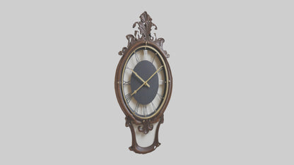 Decorative Wall Clock model VR / AR / low-poly