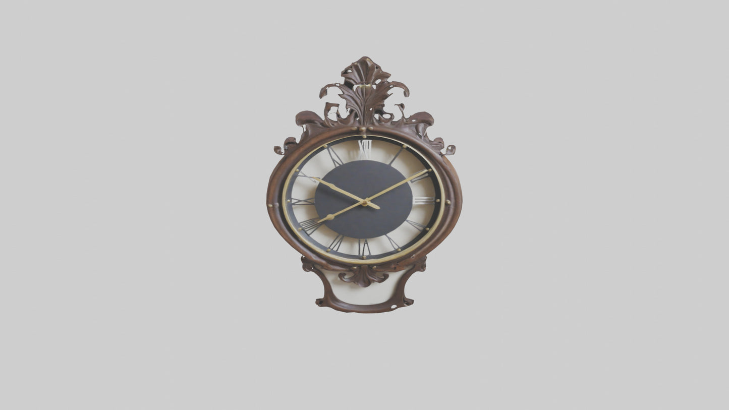 Decorative Wall Clock model VR / AR / low-poly