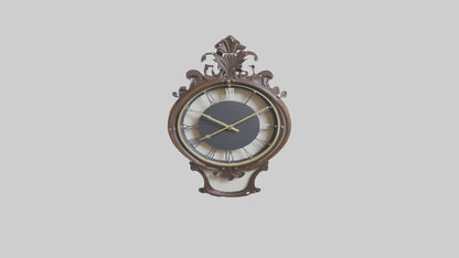 Decorative Wall Clock model VR / AR / low-poly
