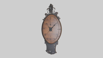 Decorative Wall Clock model VR / AR / low-poly