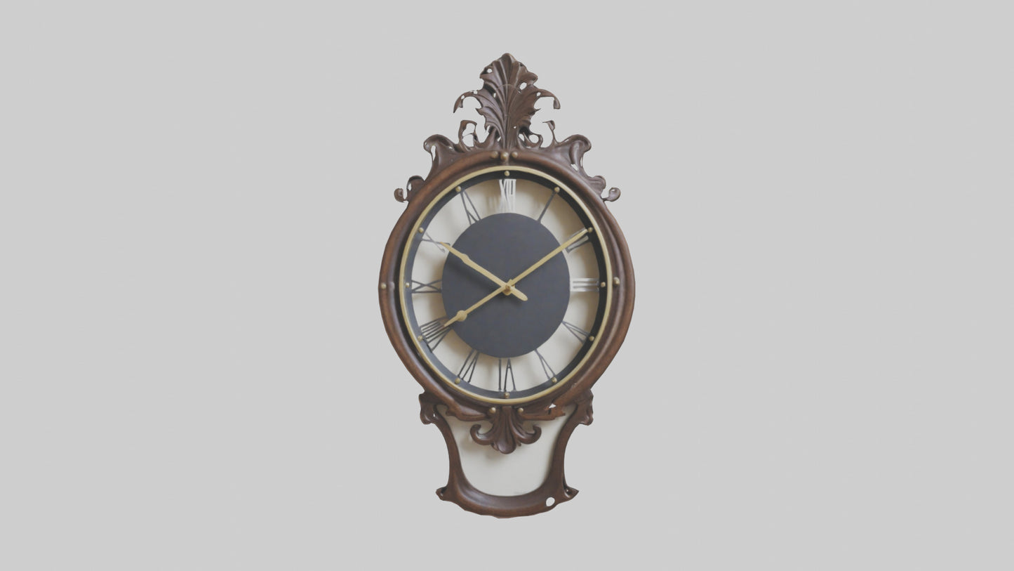 Decorative Wall Clock model VR / AR / low-poly