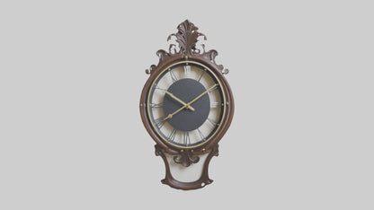Decorative Wall Clock model VR / AR / low-poly