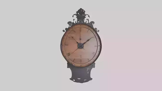 Decorative Wall Clock model VR / AR / low-poly