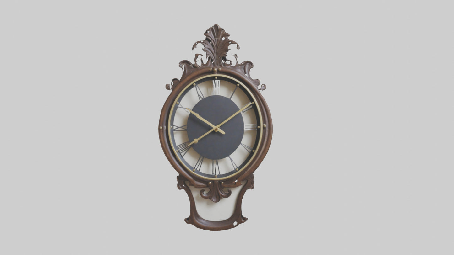 Decorative Wall Clock model VR / AR / low-poly