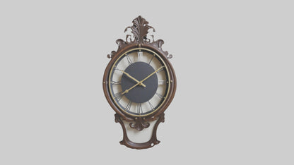 Decorative Wall Clock model VR / AR / low-poly
