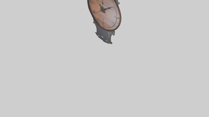 Decorative Wall Clock model VR / AR / low-poly