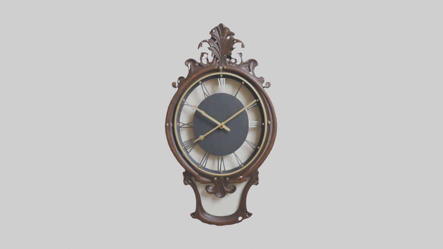 Decorative Wall Clock model VR / AR / low-poly