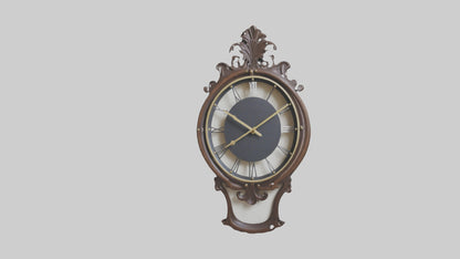 Decorative Wall Clock model VR / AR / low-poly