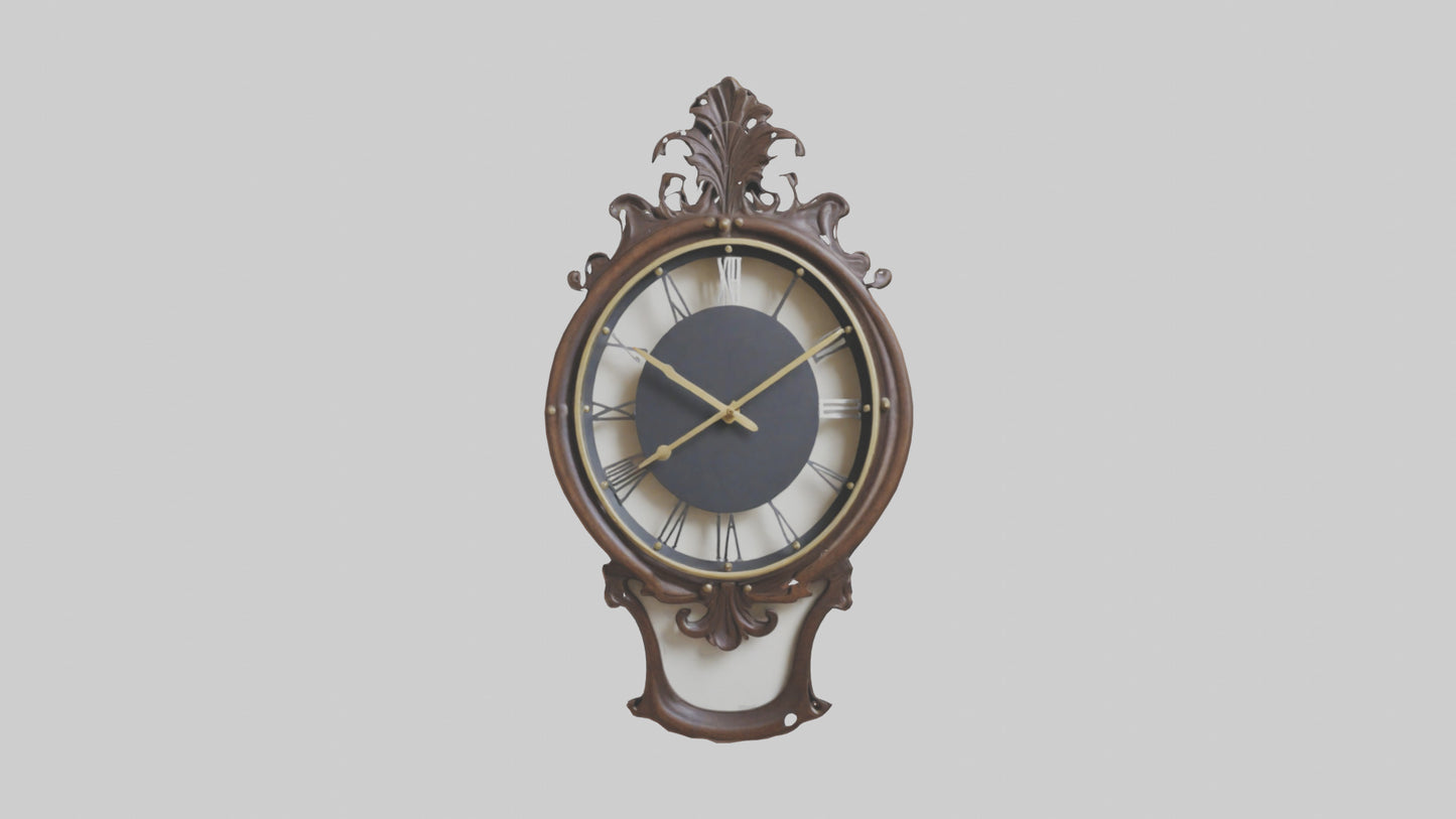 Decorative Wall Clock model VR / AR / low-poly