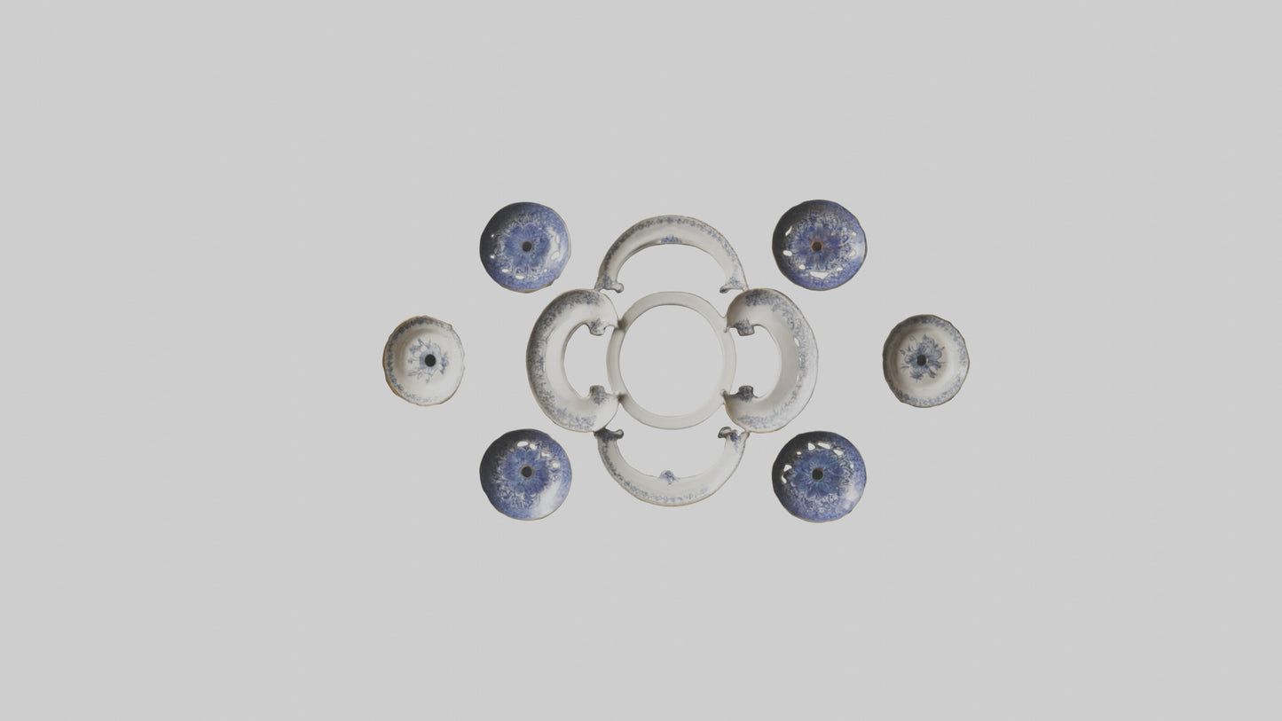 Decorative Wall Plates VR / AR / low-poly