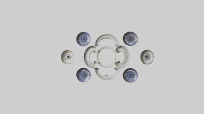 Decorative Wall Plates VR / AR / low-poly