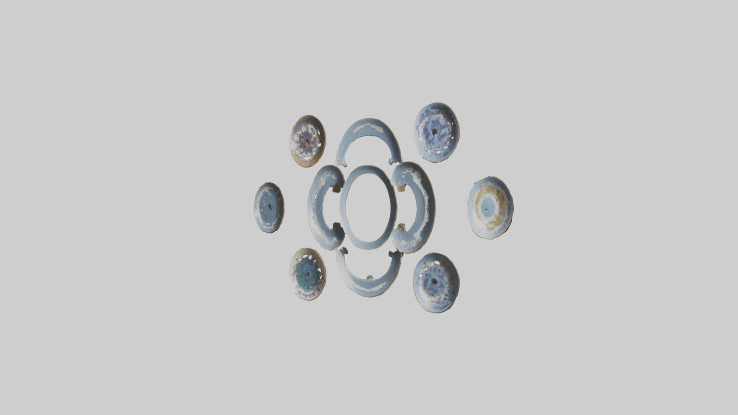 Decorative Wall Plates VR / AR / low-poly