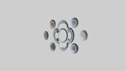 Decorative Wall Plates VR / AR / low-poly