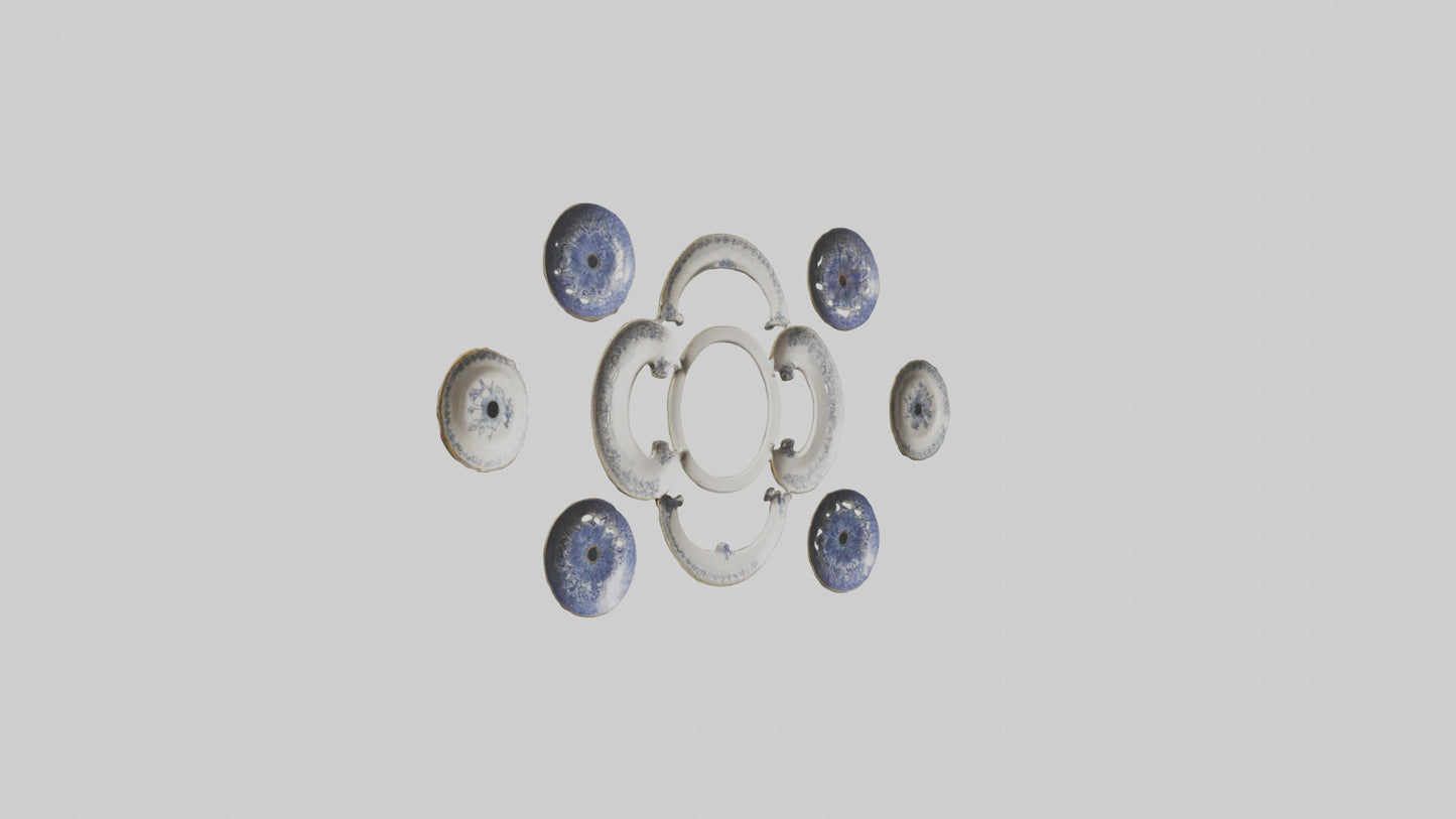 Decorative Wall Plates VR / AR / low-poly